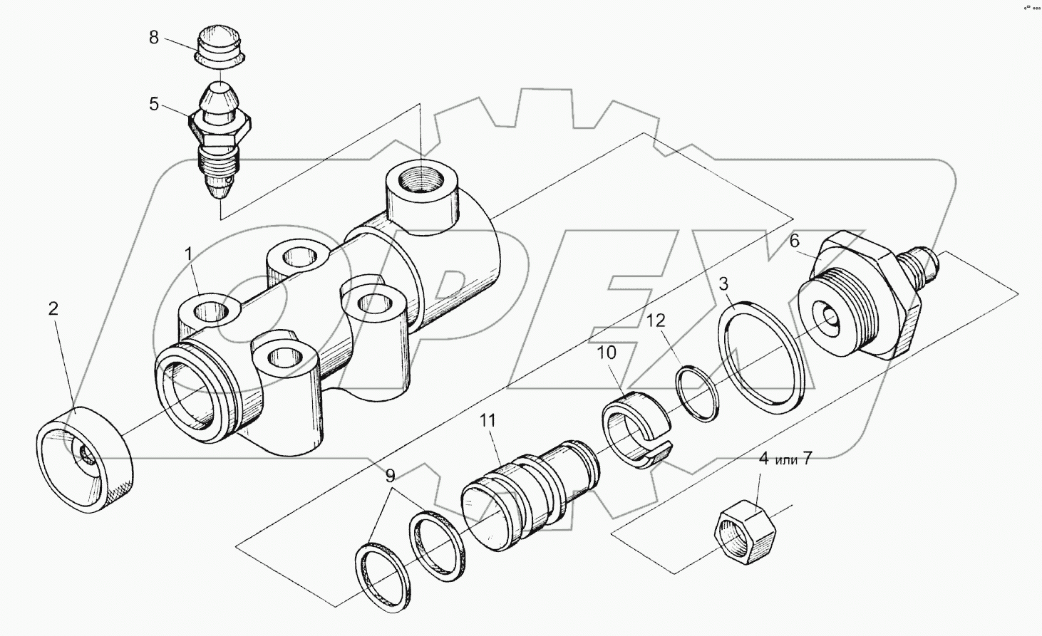 Гидроцилиндр тормоза МК-23М.03.220А