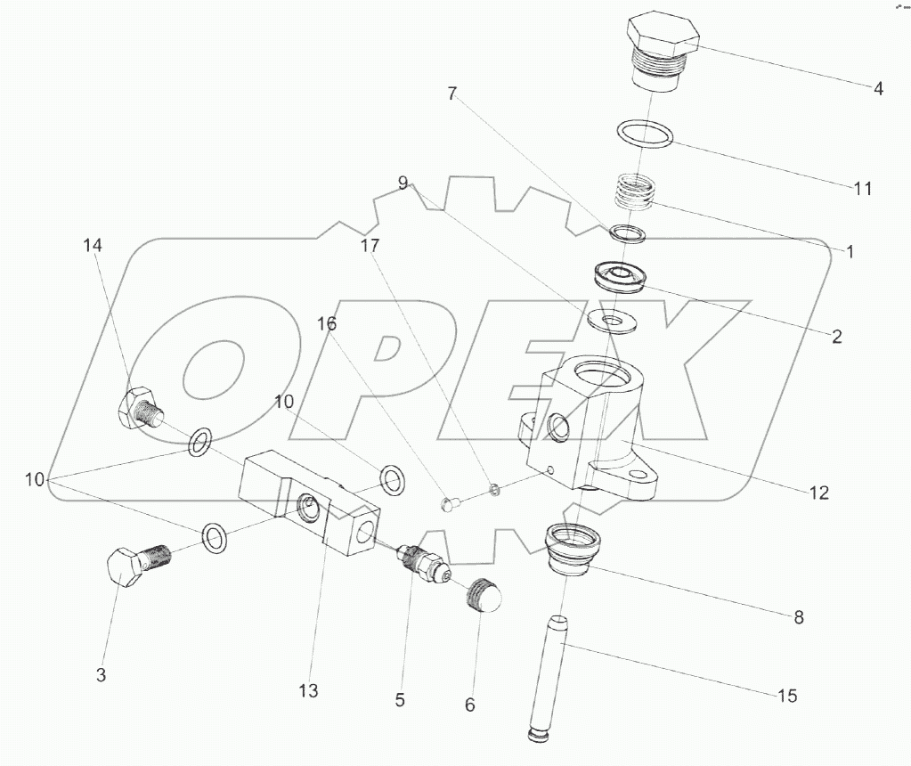 Гидроцилиндр блокировки диапазонов 3518020-46330