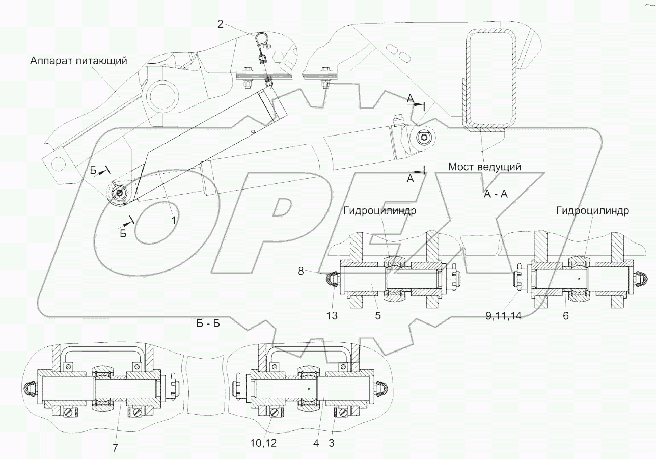 Механизм вывешивания КВС-1-0105000А