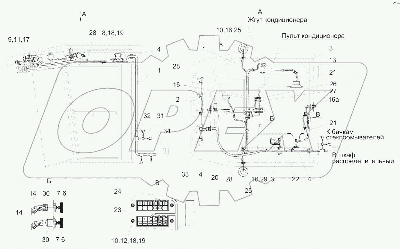 Электрооборудование кабины КВС-2-0122000