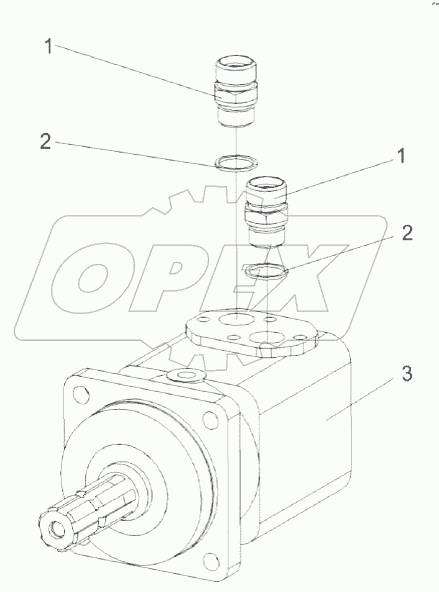 Гидромотор привода адаптеров КГС 0115380