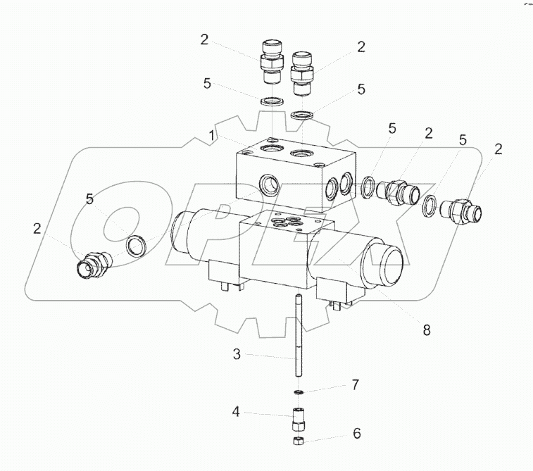 Гидроблок управления КГС 0115120А-01