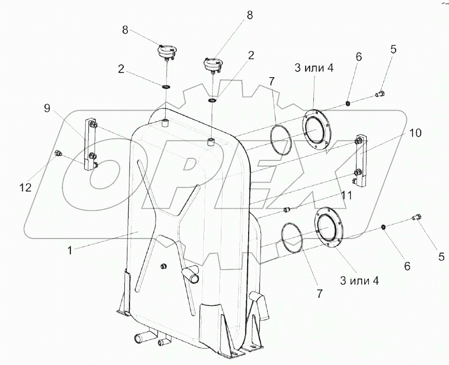 Бак масляный КВС-2-0601310В