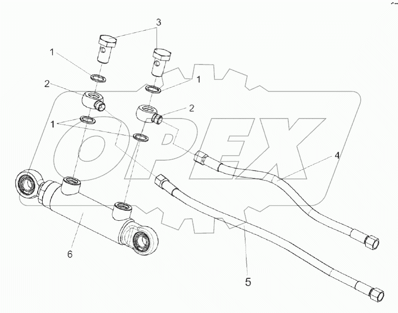 Гидроцилиндр КВС-1-0602120