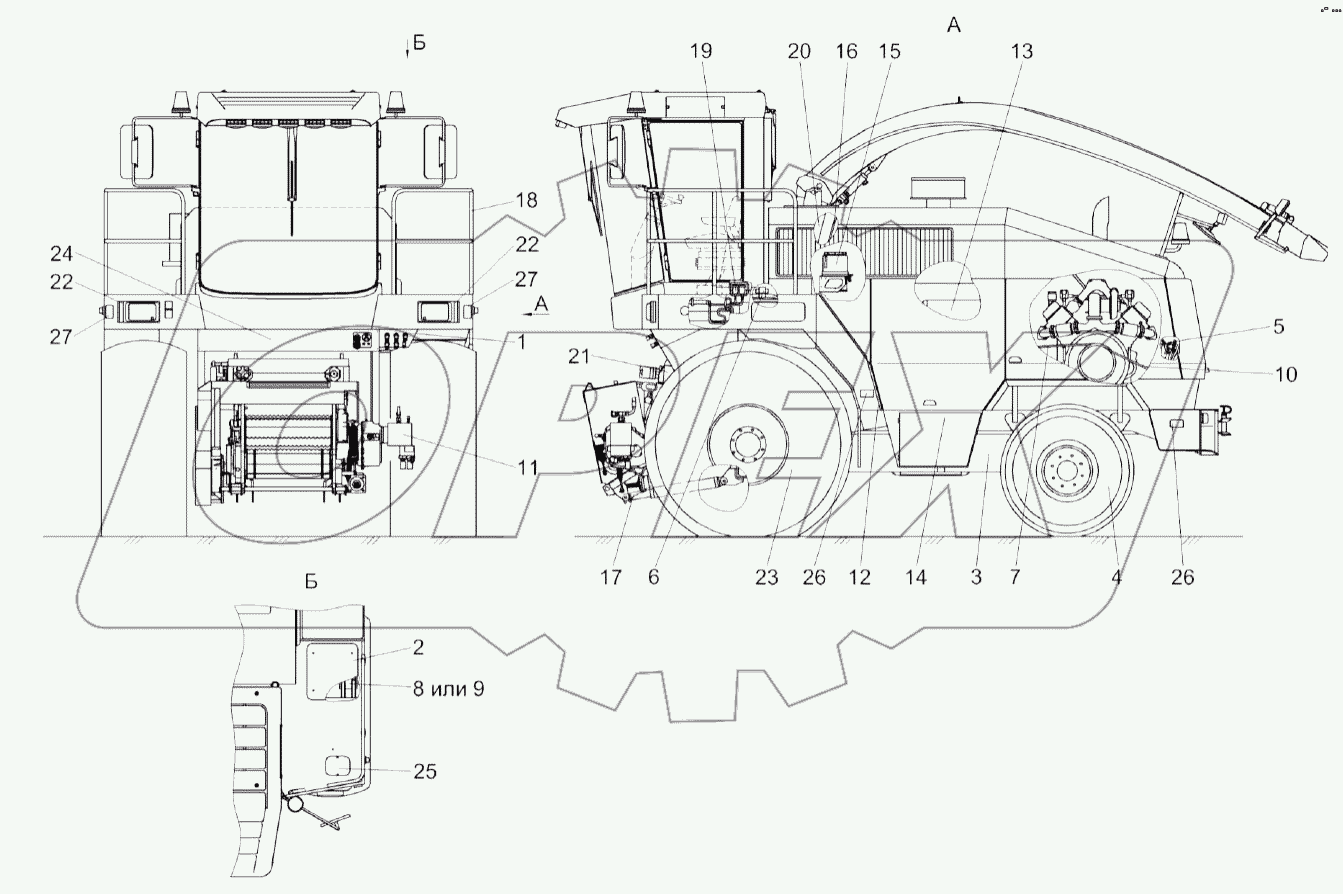 Измельчитель самоходный КВС-2-0100000-01
