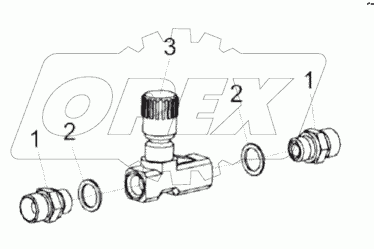 Дроссель с обратным клапаном регулируемый КВС-1-0602170
