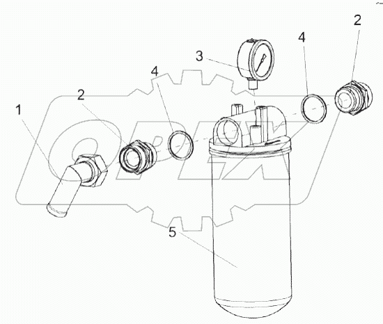 Фильтр сливной КВС-2-0602020-01