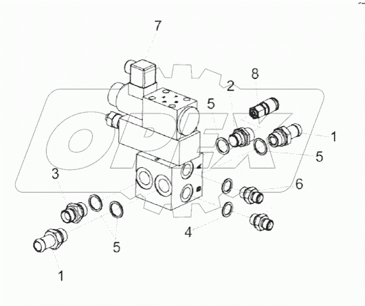 Гидроблок воздухозаборника КВС-5-0602310А