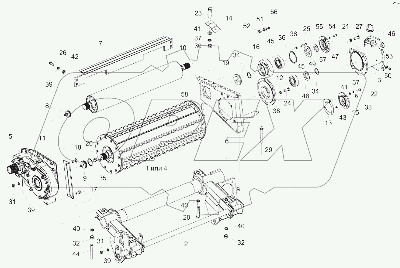 Вальцы нижние КВС-2-0111200Г-02