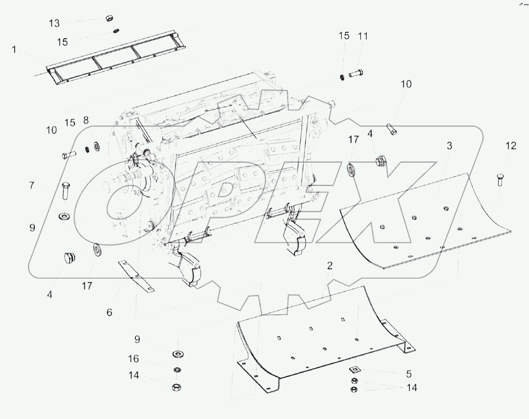 Установка поддона КВС-2-0115050