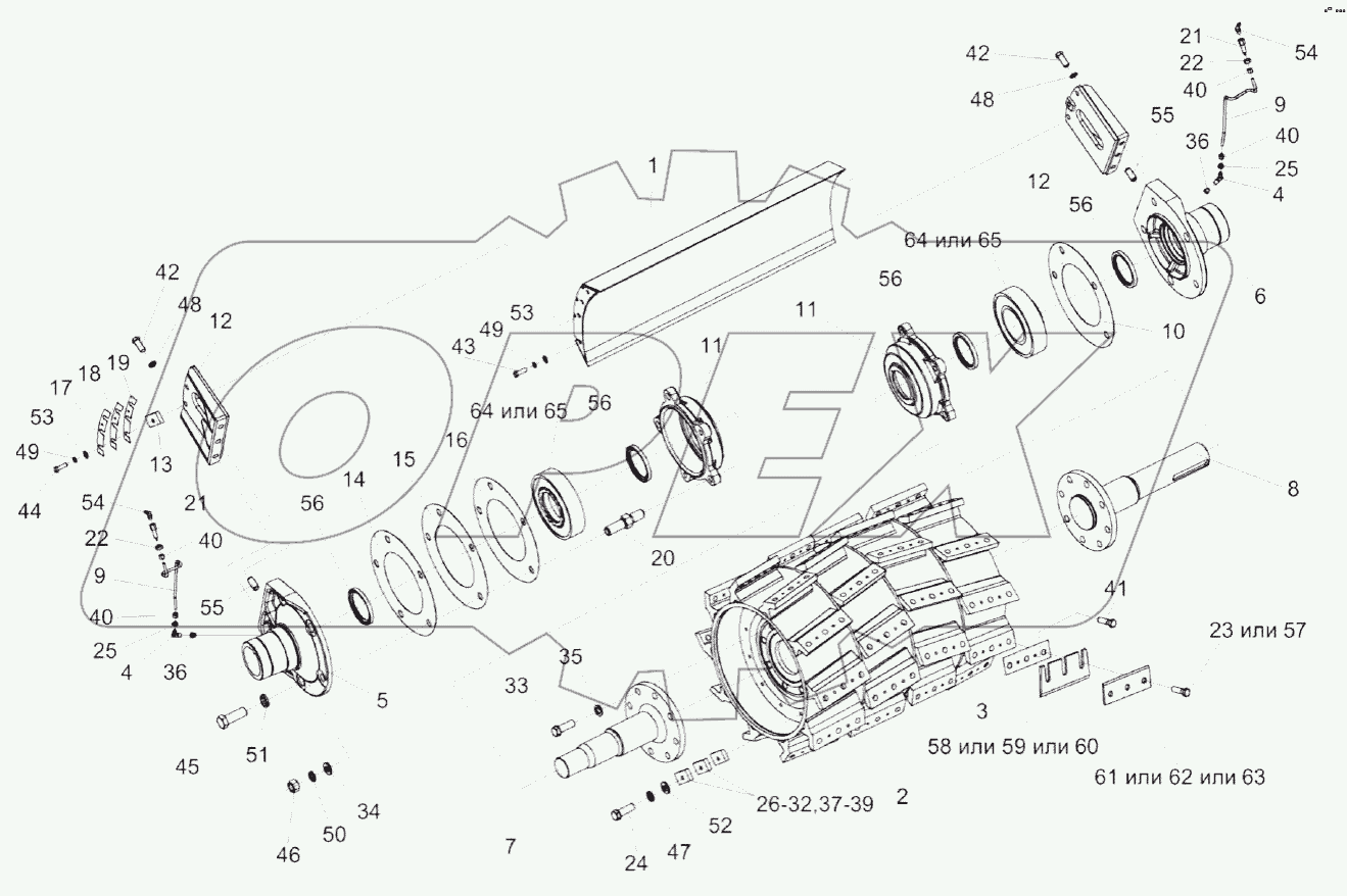 Установка барабана КВС-2-0115430