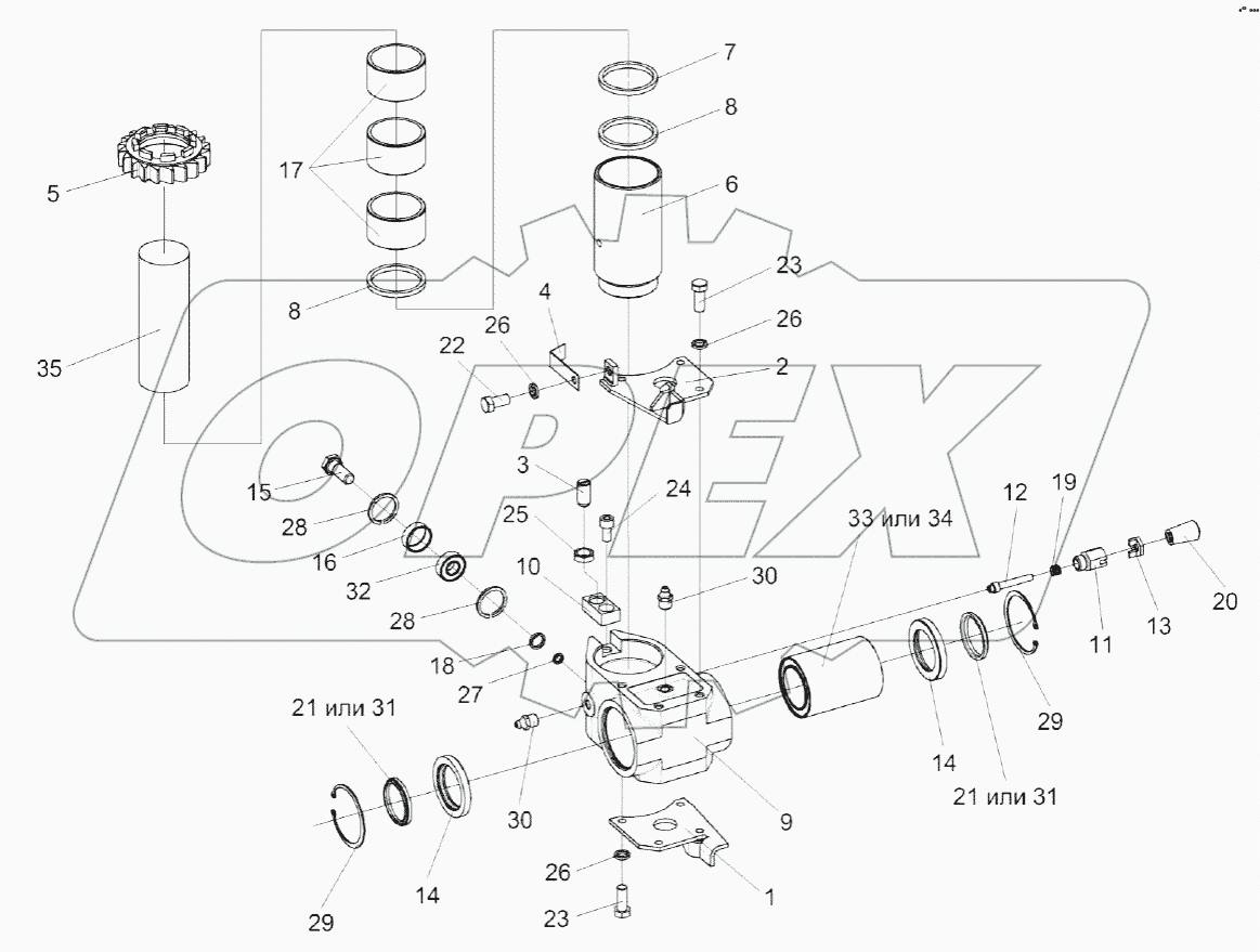 Установка каретки КВС-2-0116510