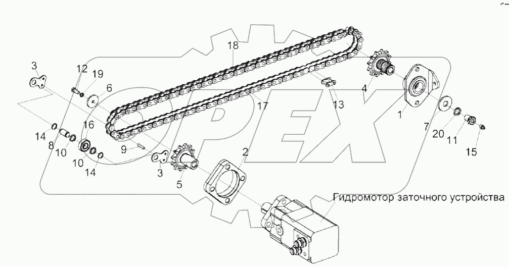Привод каретки КВС-2-0116510