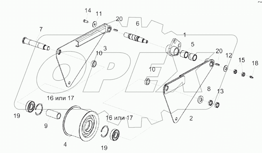 Рычаг КВС-2-0130050