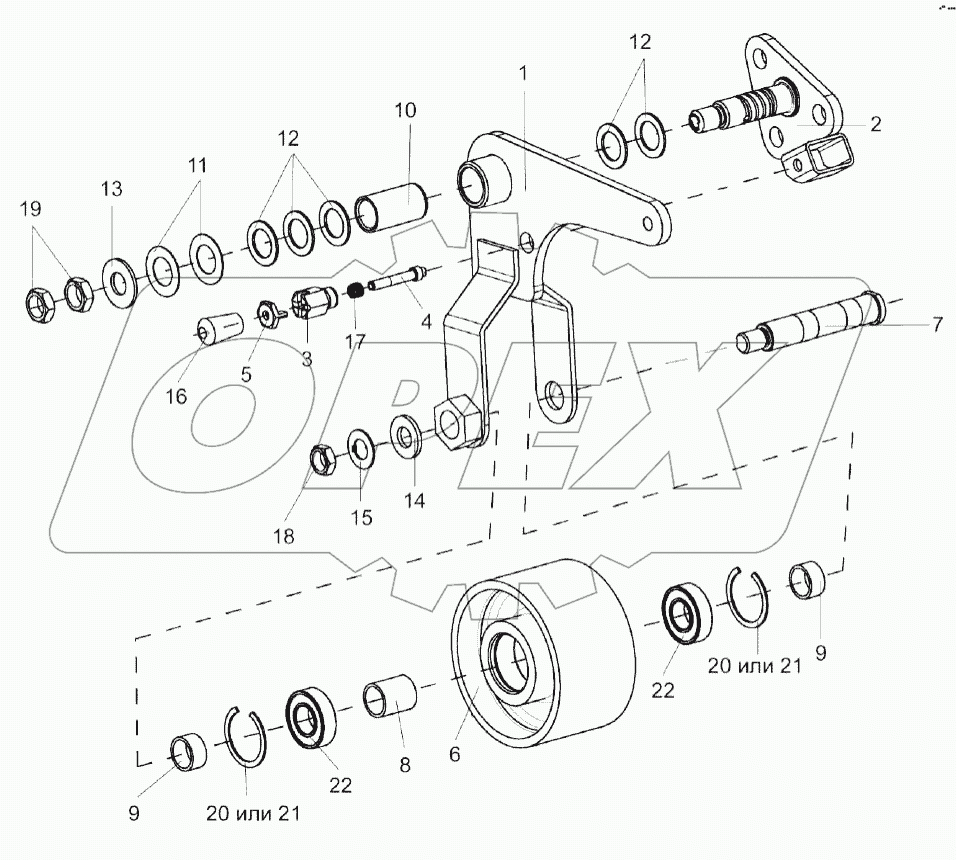 Рычаг КВС-1-0132010