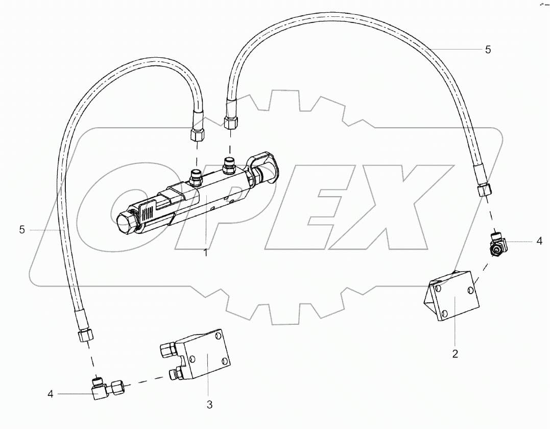 Гидросистема регулировки зазора КВС-1-0603000