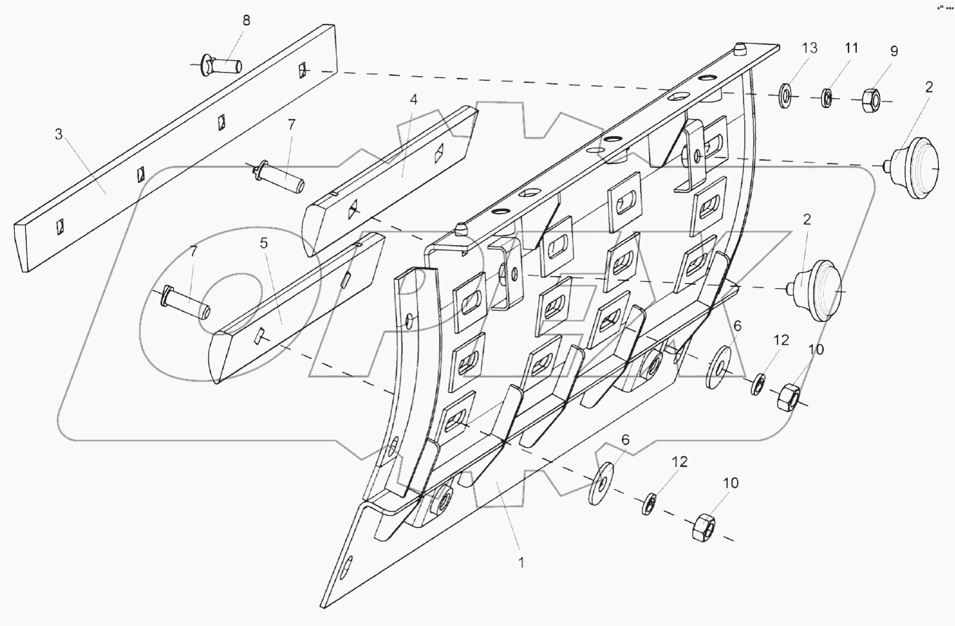 Поддон бичевой КВС-1-0142320 (сменный)