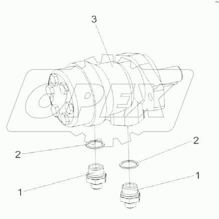 Гидромотор силосопровода КВС-1-0602970