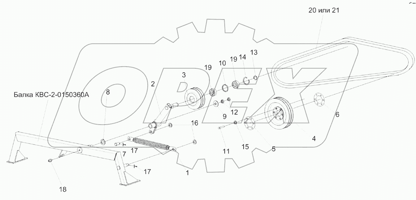 Привод вентилятора КВС-2-0150090А