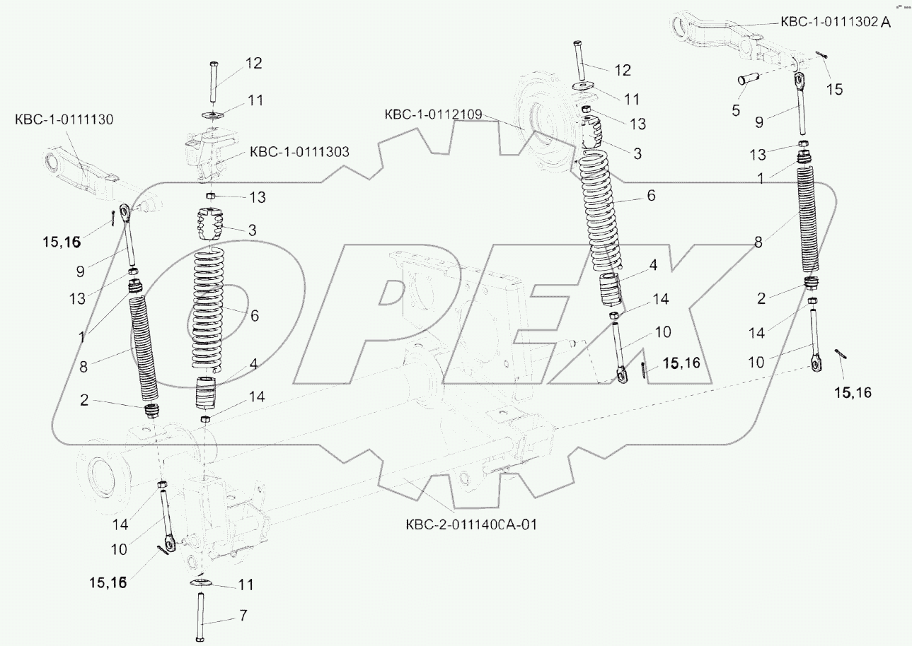 Пружины аппарата питающего