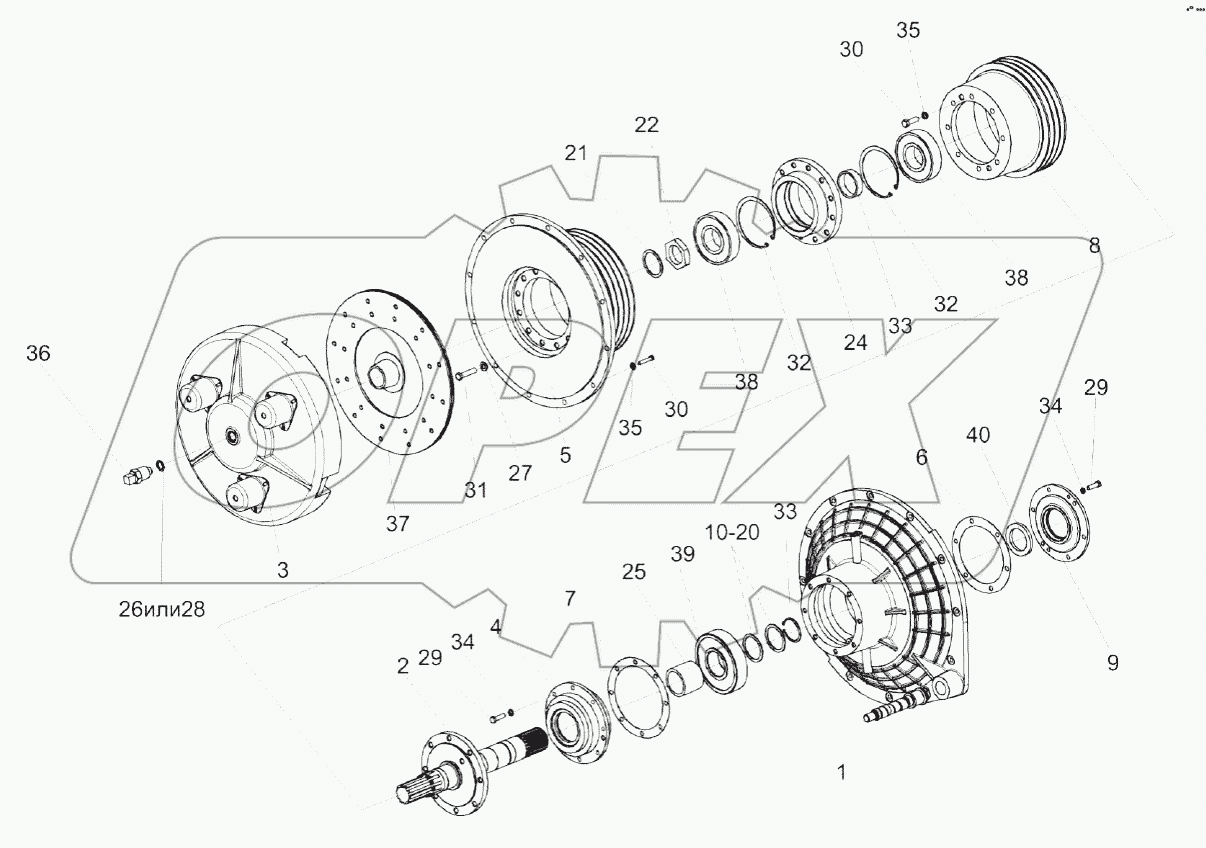 Главный привод КВС-2-0151000Г