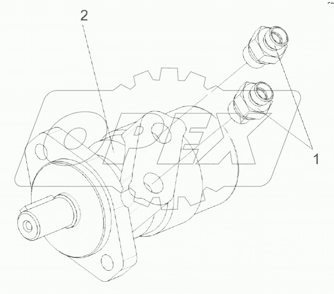 Гидромотор воздухозаборника КВС-5-0602100