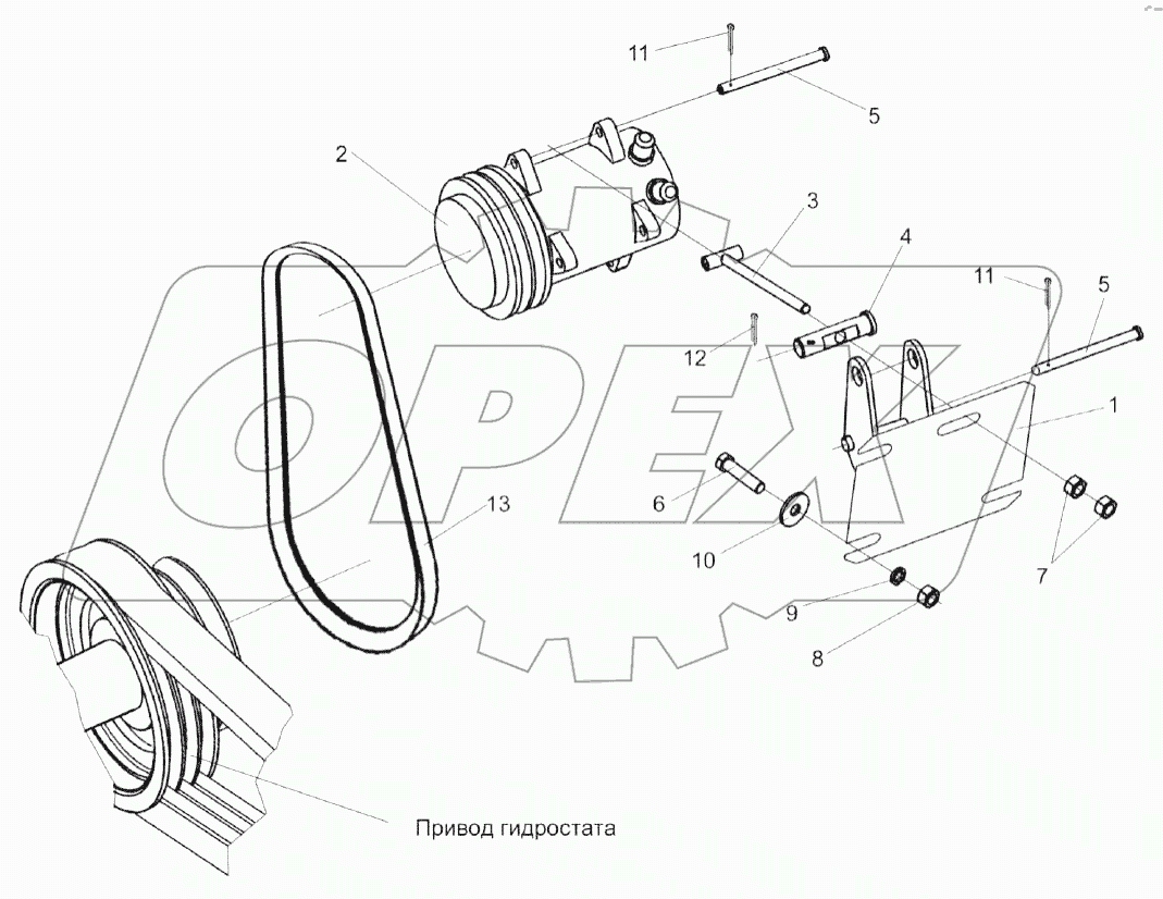 Привод компрессора кондиционера КВС-1-0150100А