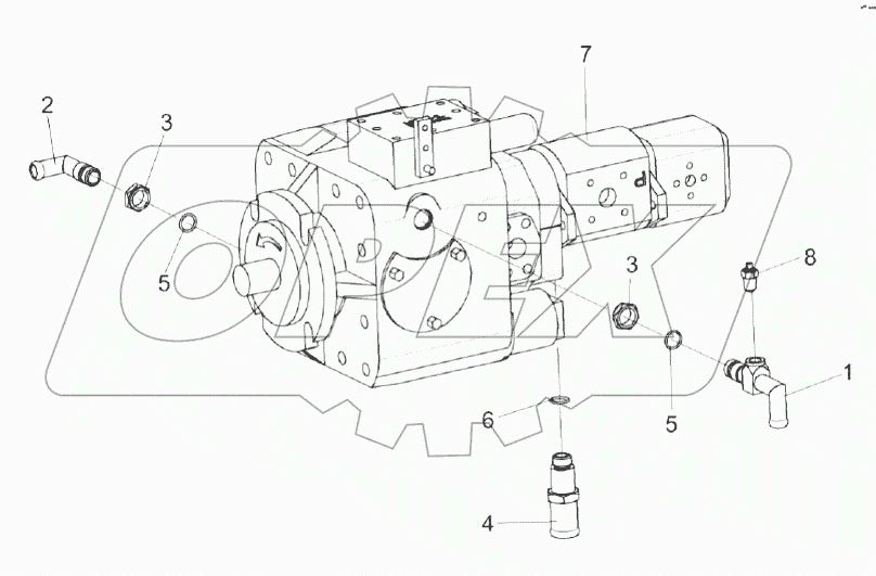 Насос трехсекционный КВС-2-0601200