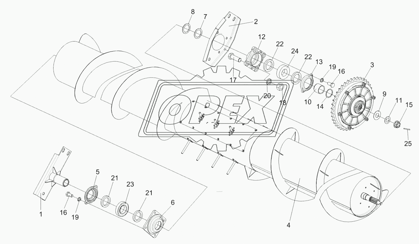 Установка шнека КЗК-12-1502000-01