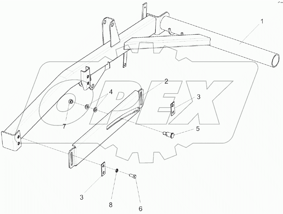 Поддержка правая КЗК-9-1-1509100