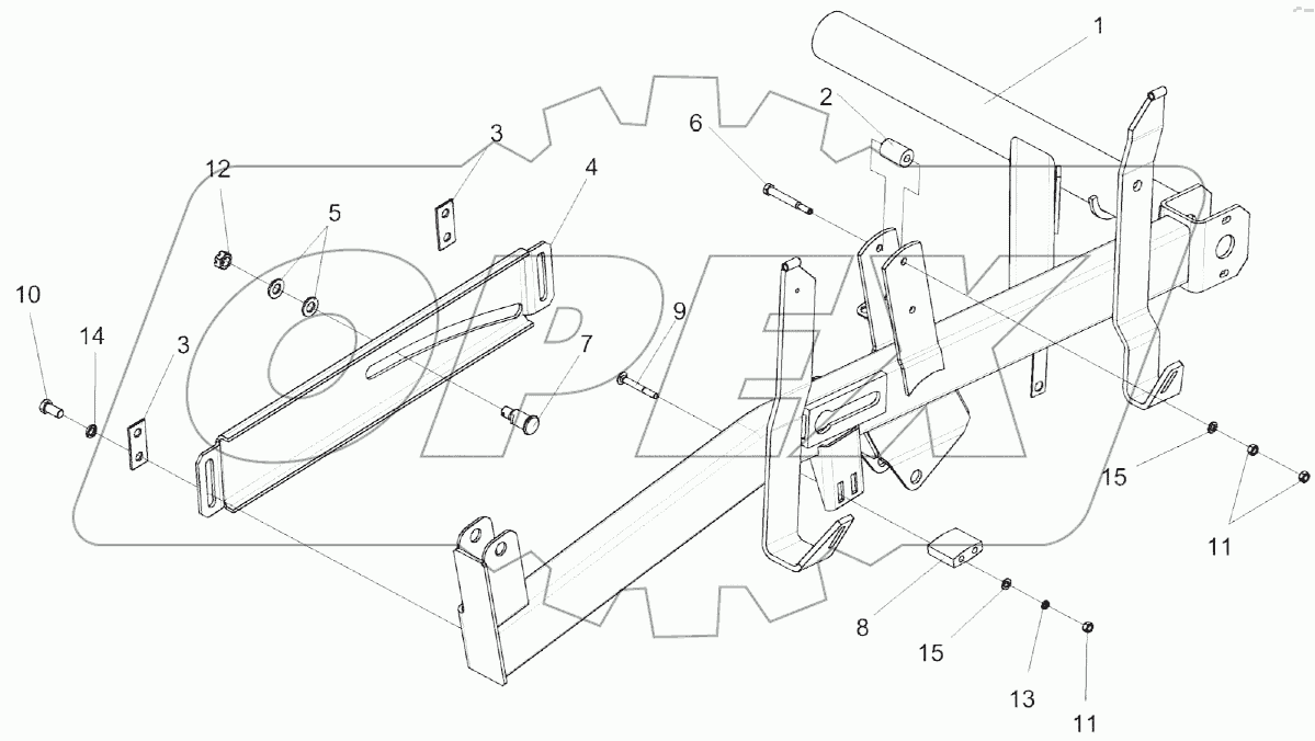 Поддержка левая КЗК-12-1508100