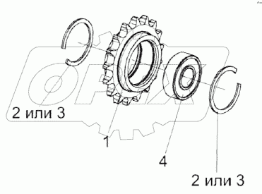 Звездочка КЗР 1510020