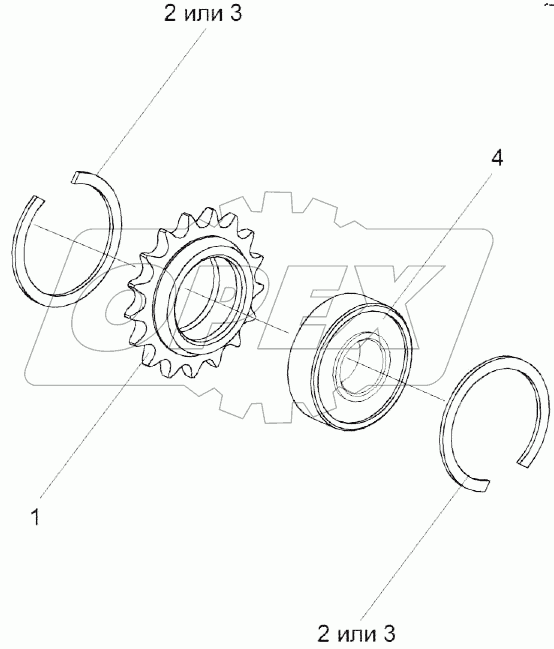 Звездочка КЗР 1512100