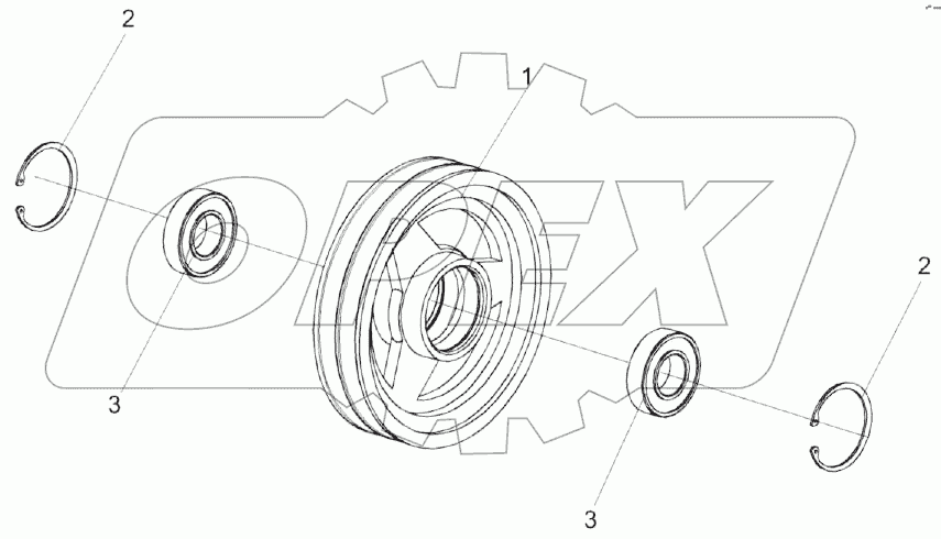 Шкив КПП 0527000