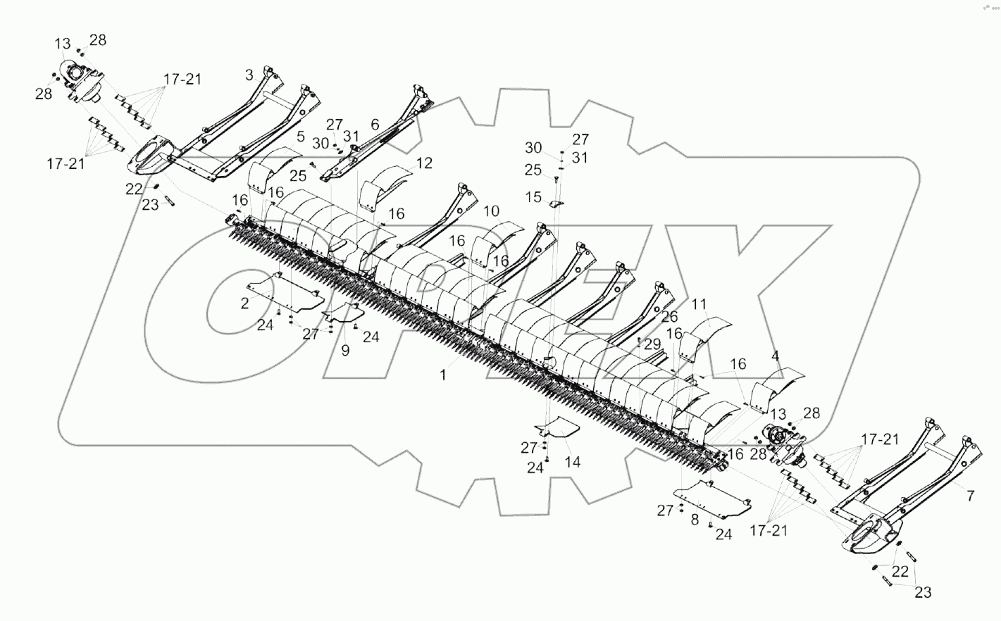 Аппарат режущий КЗК-9-1-2507300