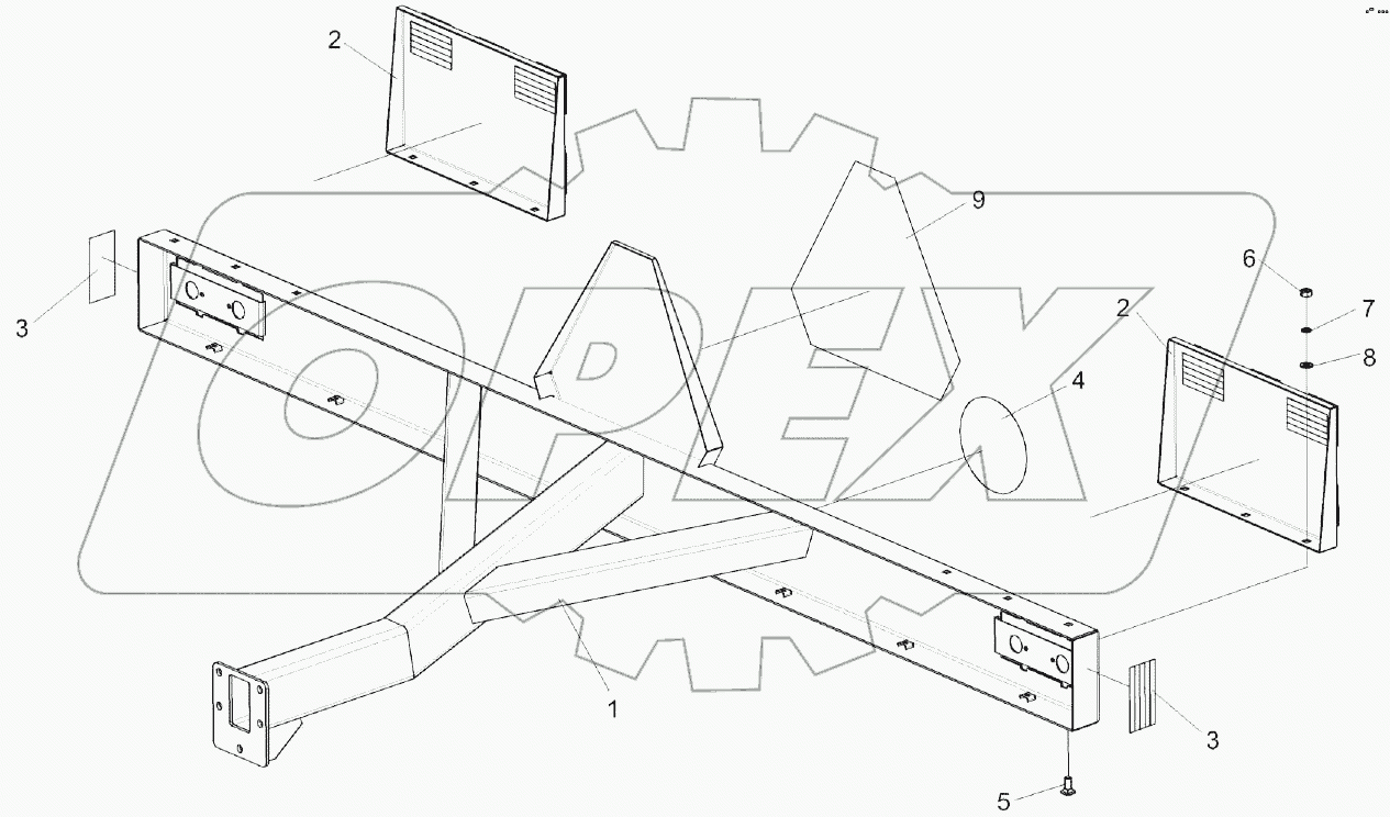 Балка габаритная КЗК 1592300