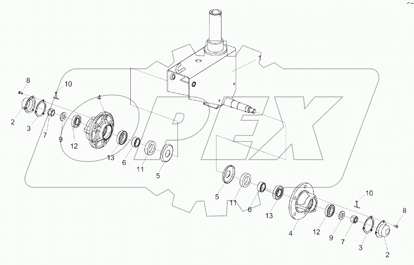 Ось передняя КЗР 1593000
