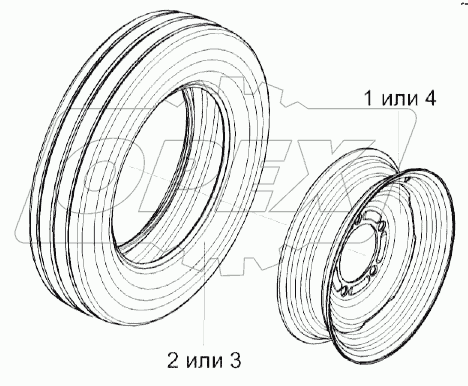 Колесо КЗР 1590100
