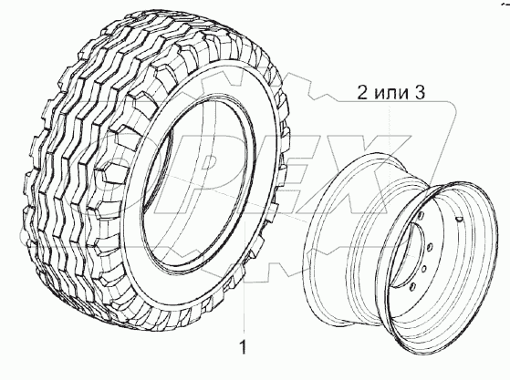 Колесо КЛ 0109500