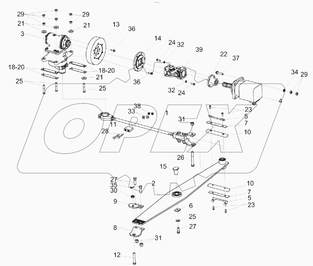  Установка привода режущего аппарата КС-150С-1504000Б