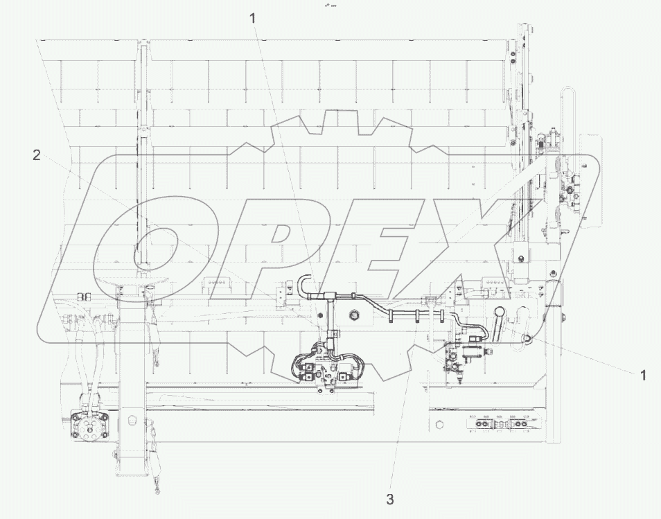  Установка электрооборудования жатки КС-150С-0717000