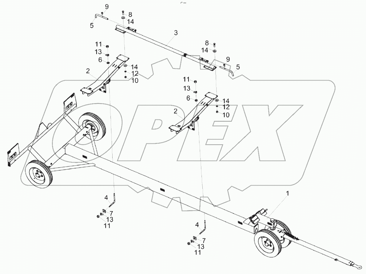  Тележка транспортная КС-150С-1590000А