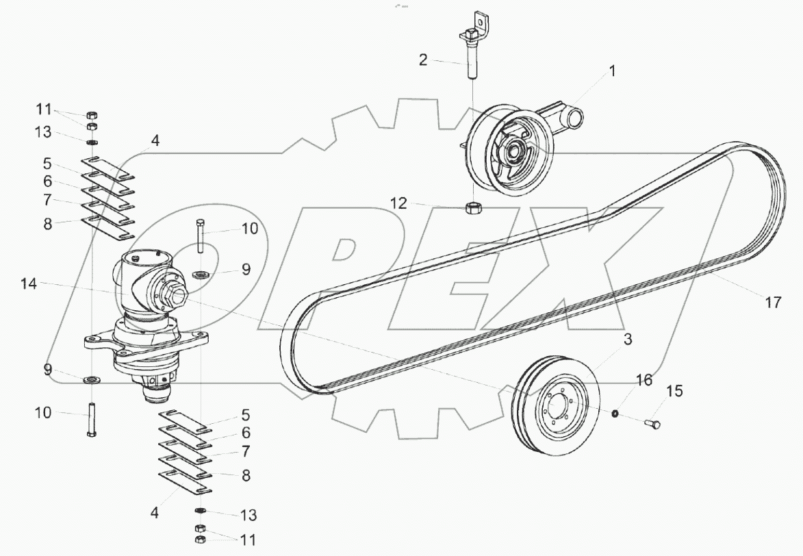  Привод режущего аппарата КЗР 1507000-01