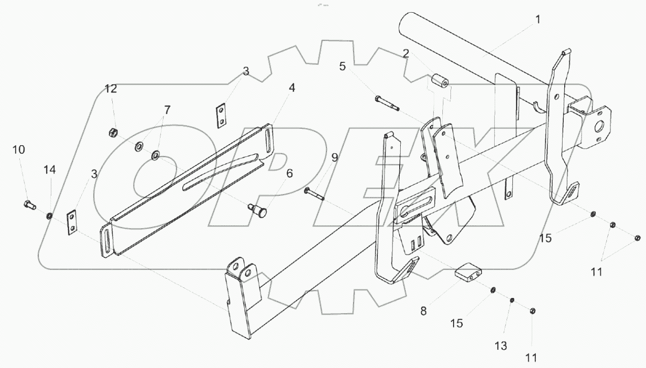 Поддержка левая КЗК-12-1508100