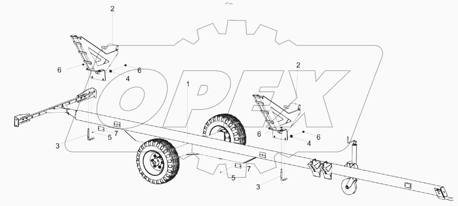  Тележка транспортная КЗК-5-1590010