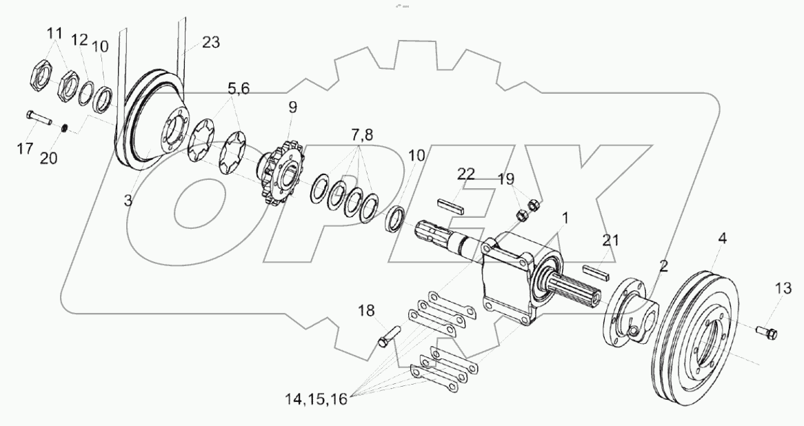  Установка контрпривода КЗК-5-1500400А