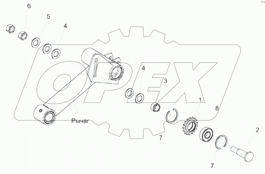  Установка звездочки КЗР 1510020