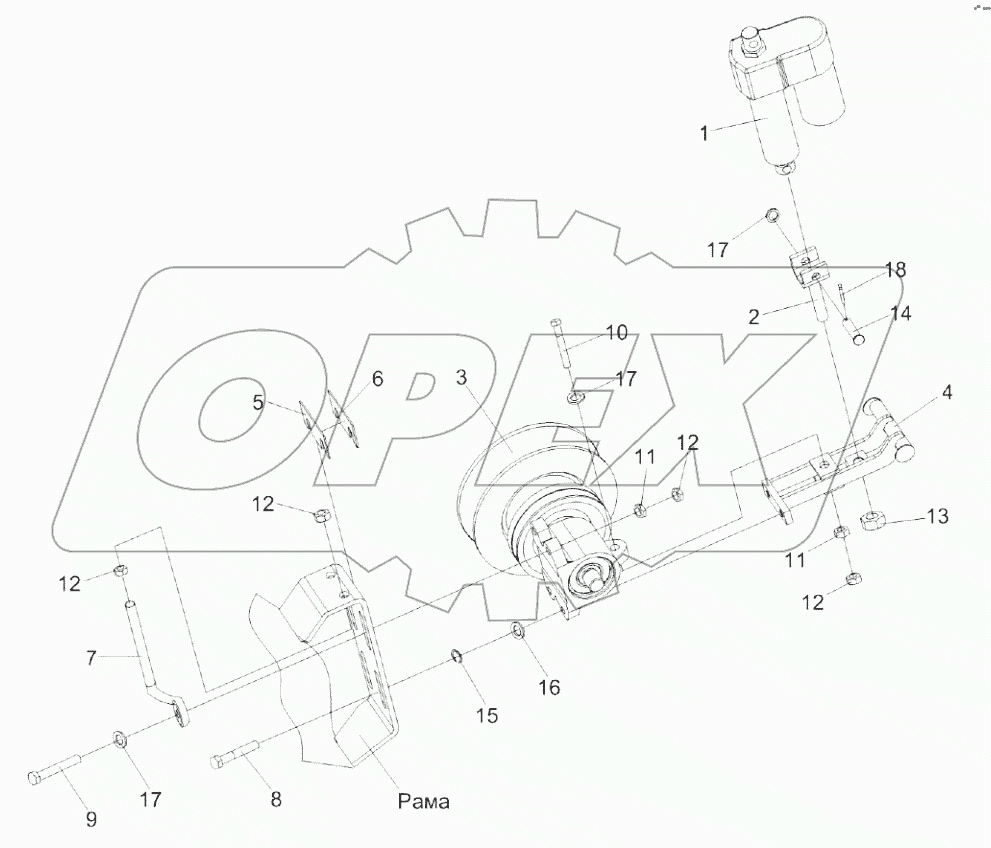  Установка электромеханизма КЗР 0700390-01