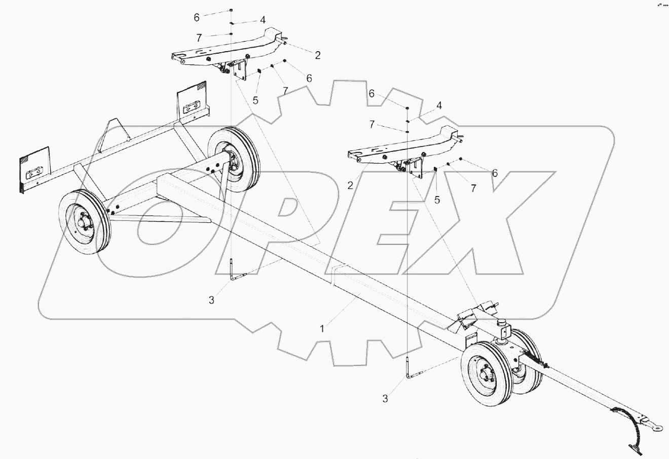  Тележка транспортная КЗК 1590000А-01