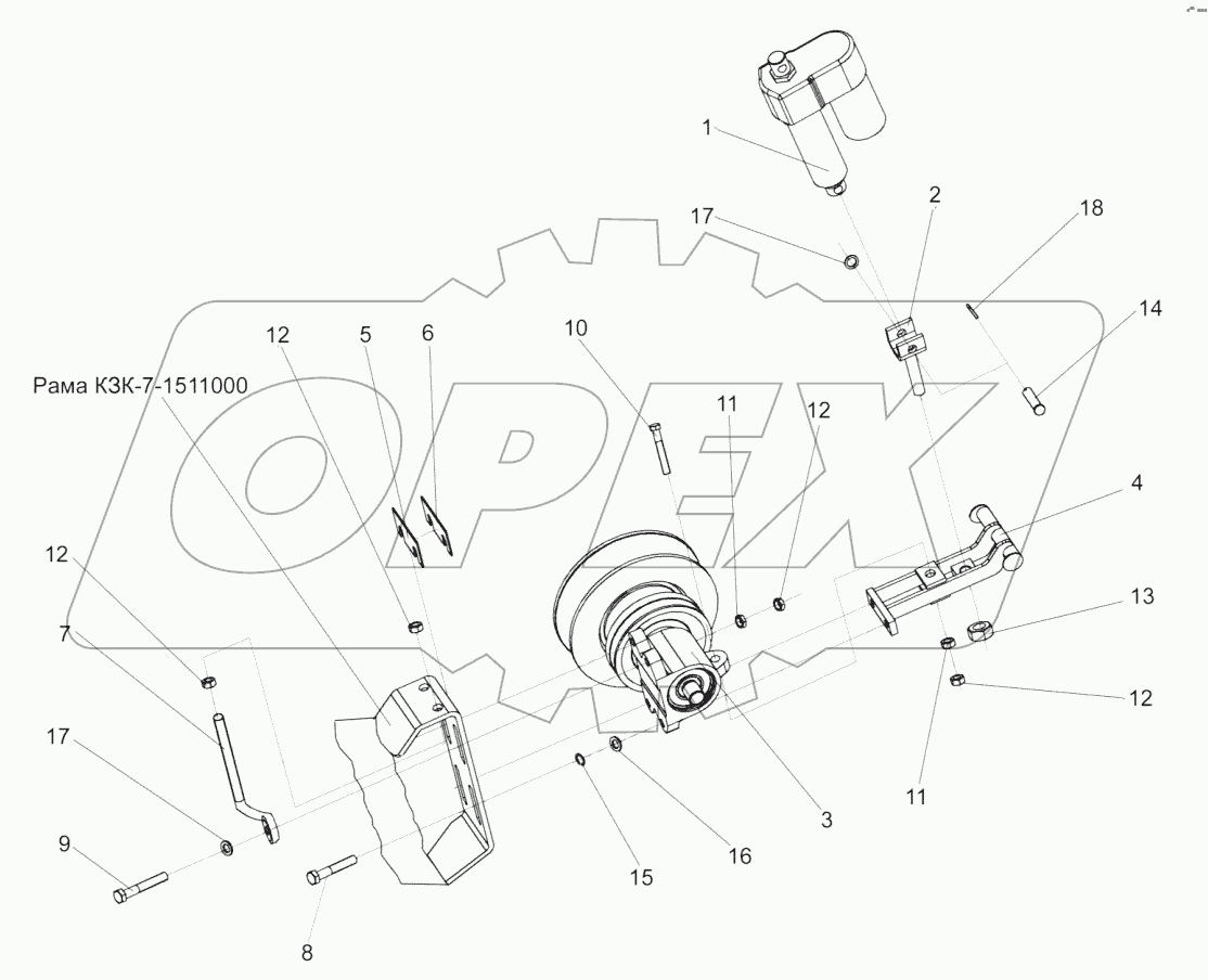  Установка электромеханизма КЗР 0700390-01